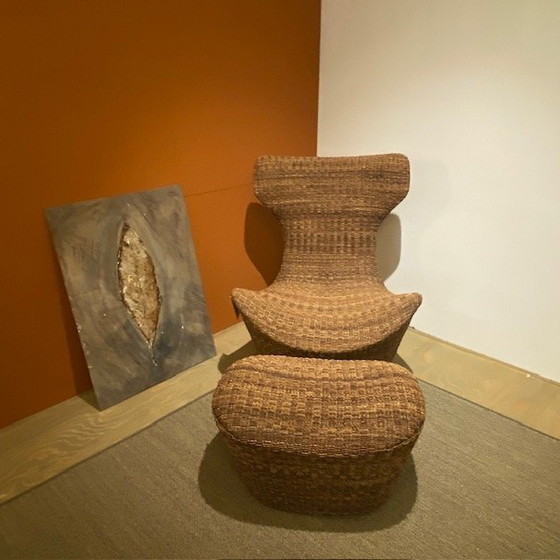 Image 1 of B&B Italia Papillio Grande armchair with ottoman