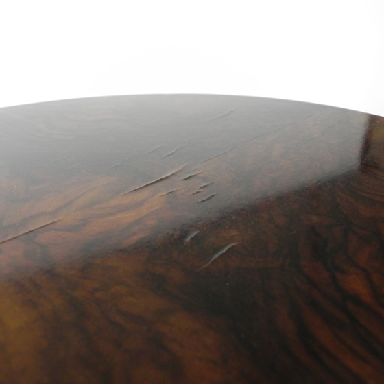 Image 1 of Carrot Walnut Art Deco Side Table, 1930s