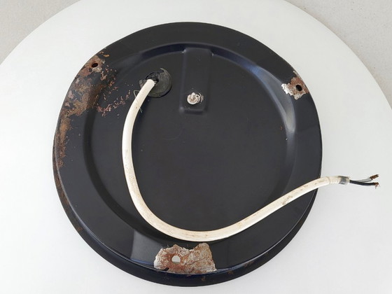 Image 1 of Vintage 1960s ceiling or wall light, opal glass & steel, DLG Disderot J.A. Motte