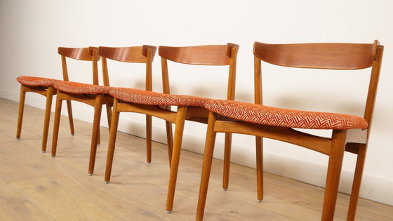 Image 1 of Set di 4 sedie da pranzo Farstrup – Design danese vintage