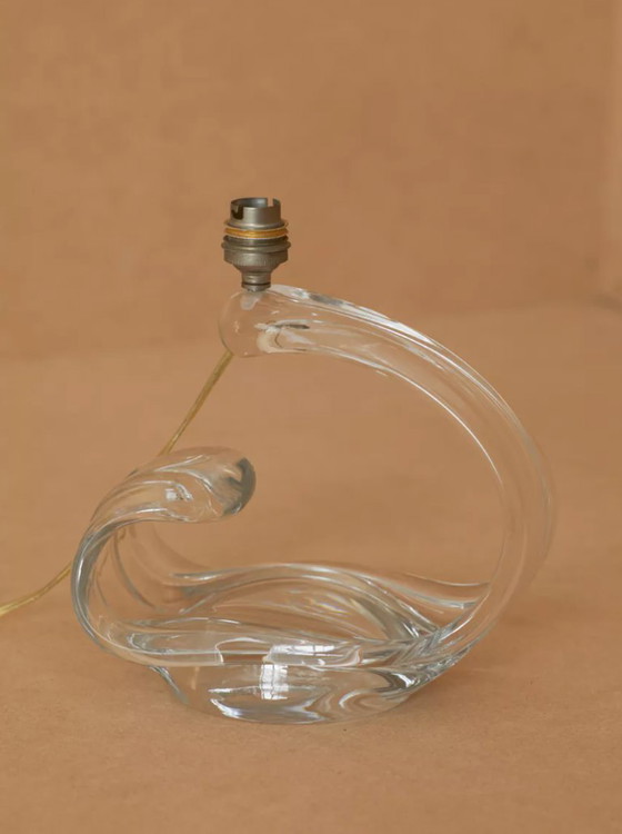 Image 1 of Base per lampada in cristallo vintage della Maison Daum Francia, circa 1960