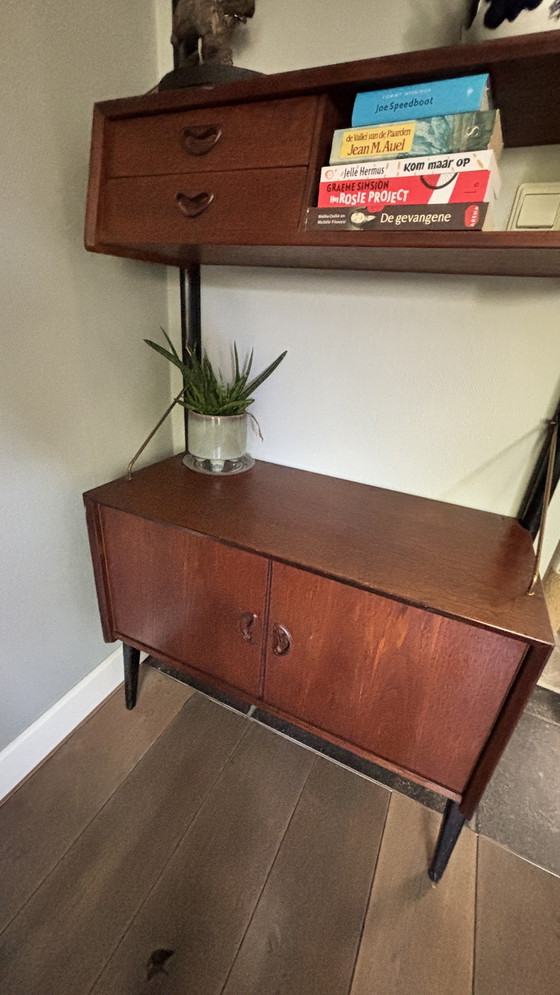 Image 1 of Vintage Webe Wandmeubel Kast Dressoir Louis van Teeffelen