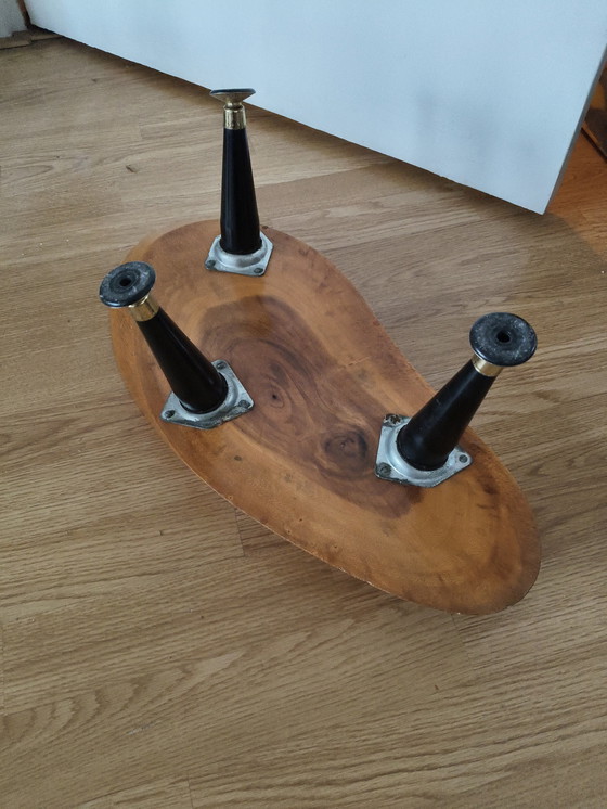 Image 1 of Table d'appoint vintage style tronc d'arbre, design Aubock