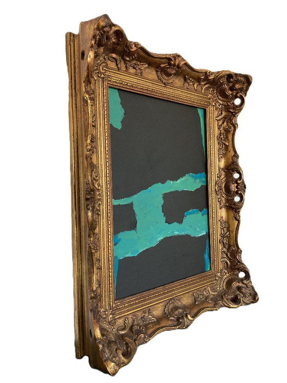 Contemporary artwork in an antique frame from the artist's studio – Paintings & Drawings, Wood, Gold (photo 3 of 8)