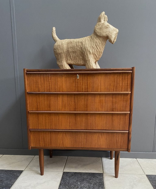 Teak Danish chest of drawers Hanbjerg Denmark