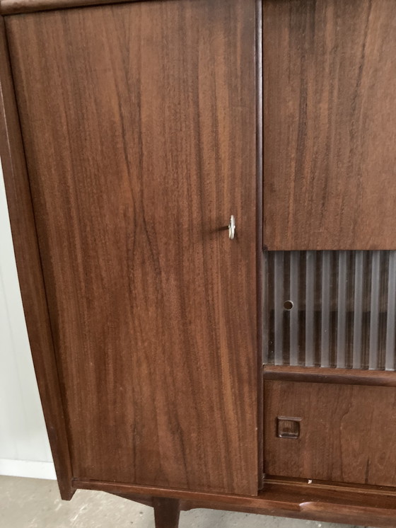 Image 1 of Vintage Mid - Century Teak Wall Cupboard