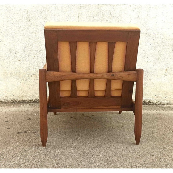 Image 1 of Paar Scandinavische vintage fauteuils in massief teakhout, 1950-1960