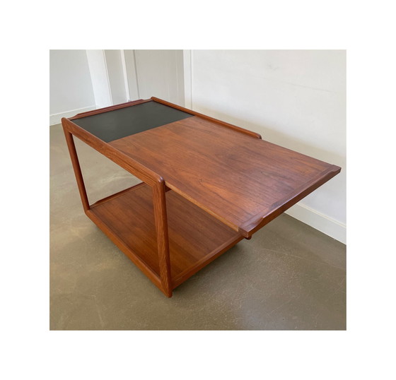 Image 1 of Scandinavian Design Teak Bar Cart, Trolley, Side Table, 1960s