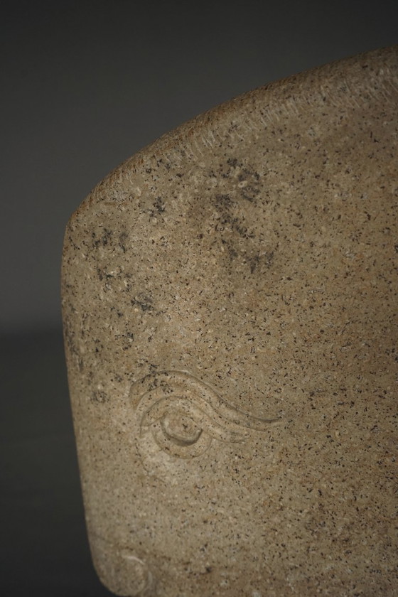 Image 1 of Monumental Sculpture of stylised Head. 1970s