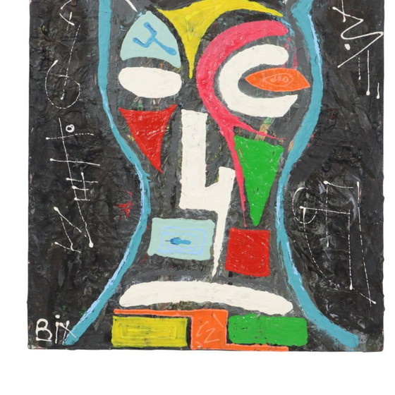 Pittura Astratta Gufo su Tela Arte Contemporanea 55cm – Dipinti e disegni, Canvas (photo 6 of 15)