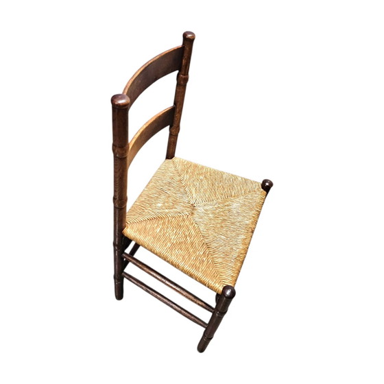 2 x Art Deco Rush Chair / Amsterdam School / Jac Levee / Mid-Century – Dining chairs (photo 16 of 21)