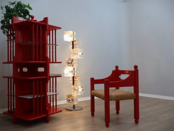 Image 1 of Lampada da terra in vetro cubico di Murano di Toni Zuccheri per VeArt, anni '70