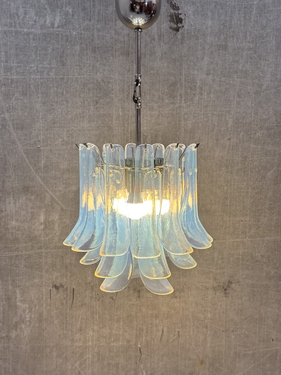 La Murrina kroonluchter van Murano glas 1970s - 21 “Selle” elementen – Hanglampen, Metal (photo 10 of 11)