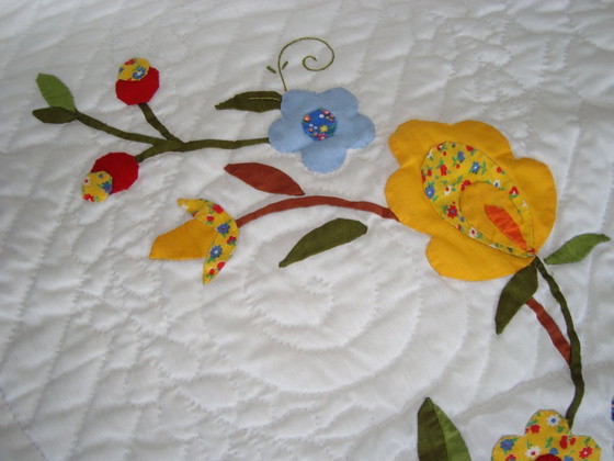 Image 1 of Handmade Amish Quilt (from 1986) - ‘Tree of life’ pattern