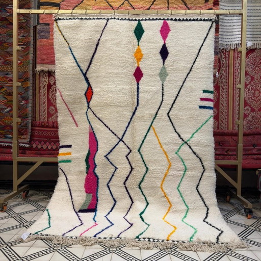 Alfombra bereber multicolor de 240 cm x 150 cm. – vloerkleden en tapijten, Wool (photo 2 of 7)
