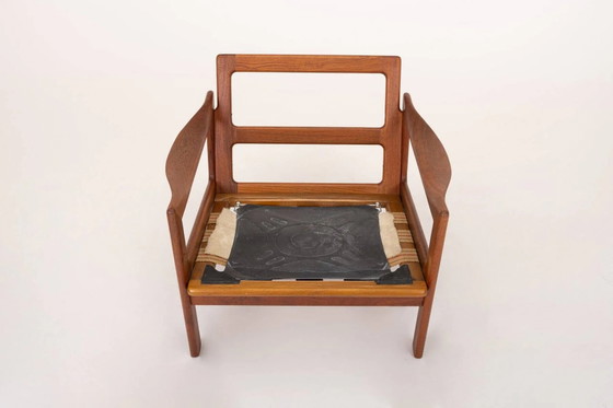 Poltrone vintage di Illum Wikkelsø per Niels Eilersen, anni '60, set di 2 – Leather, Scandinavian (photo 8 of 12)