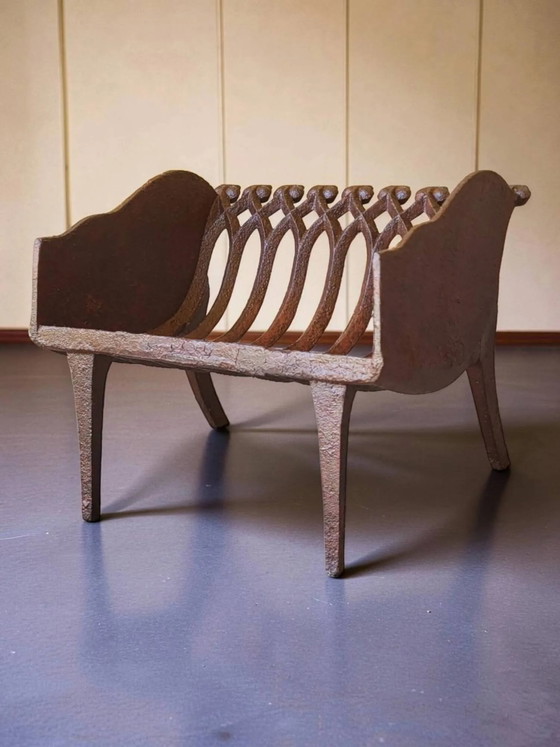 Kaminholzkorb aus Gusseisen – Dekorative Objekte, Cast Iron (photo 3 of 7)