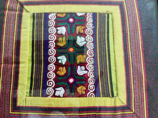 Uzbekistan Handmade Embroidery Artwork framed