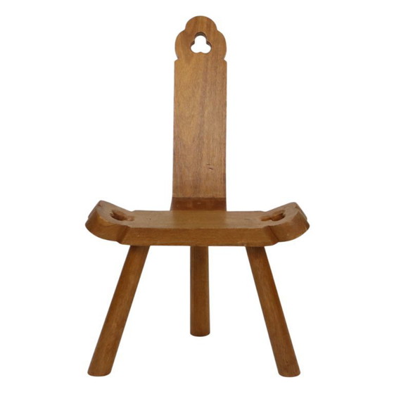 Image 1 of Brutalistischer Dreibeinstuhl aus der Mitte des 20. Jahrhunderts