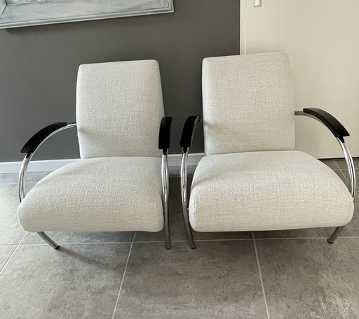 2X Gelderland 5470 fauteuil design klassieker als nieuw.