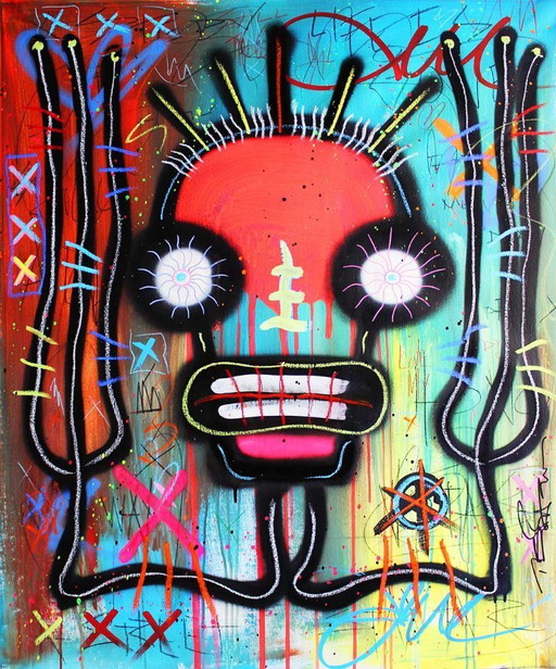 The Big Fat Boy Canvas – “The Red Monster with Big Eyes”