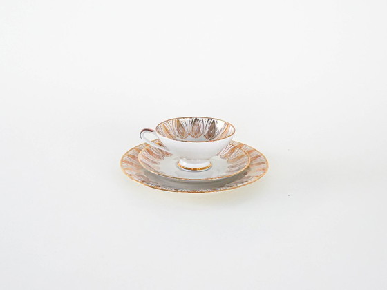 Image 1 of Porseleinen kopje, Duits ontwerp, jaren 70, vervaardigd door Bavaria Elfenbein Porzellan