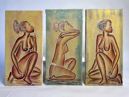 Midcentury African Sand Art
