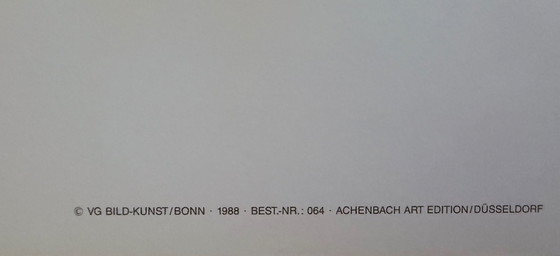 Image 1 of Joan Miró: "L'Oiseau au Regard Calme les Ailes en Flammes, 1952". In der Platte signiert.