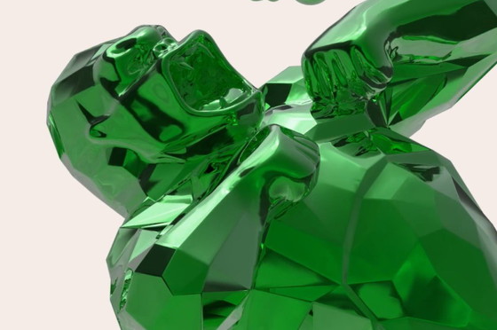 Image 1 of Statue d'art de Richard Orlinski : Kong Spirit Vert