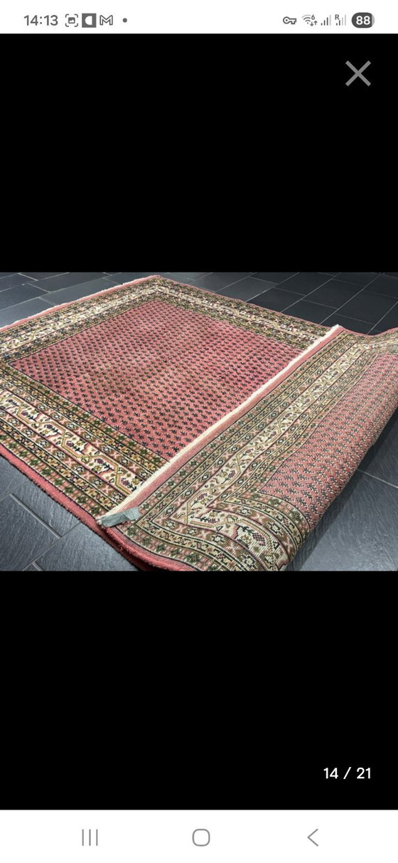 Image 1 of Hand-knotted Sarough Mir rug Old Rose 200x290 cm