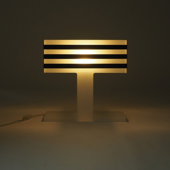 Image 1 of Modernist Plexiglas Table Lamp