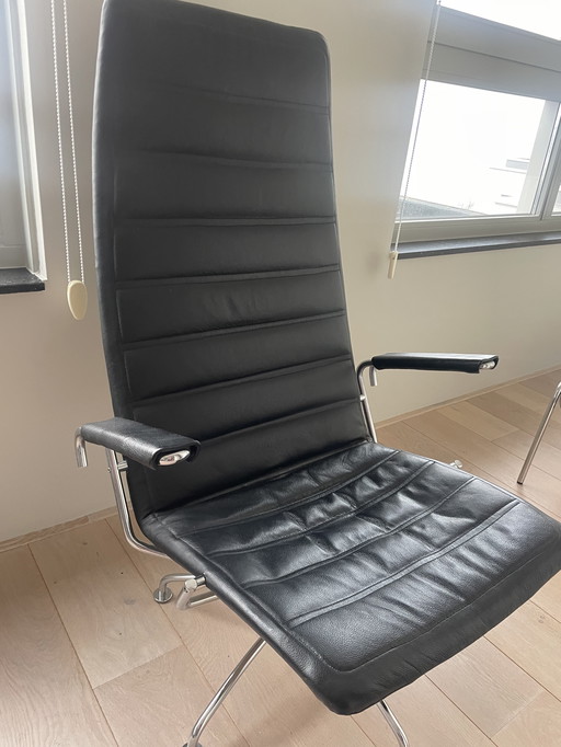 Drehstuhl mit hoher Rückenlehne von Frits Hansen