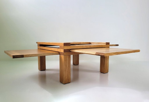 Solid wood coffee table