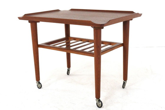 Image 1 of Holger Georg Jensen Cube trolley side table vintage Danish