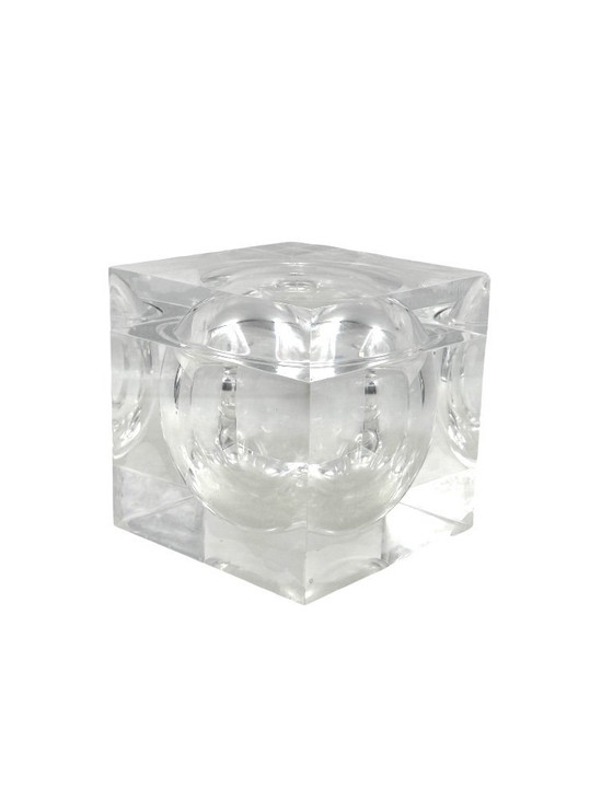 Image 1 of Space age lucite Ice Bucket mod. Bombo, Studio TG, Guzzini Italy, ca. 1970s