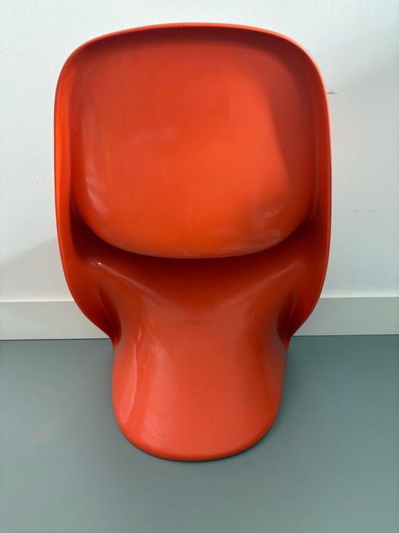 Chaise d'enfant vintage Casalino, Casala, Tabourets, Plastique, Orange (photo 3 sur 5)
