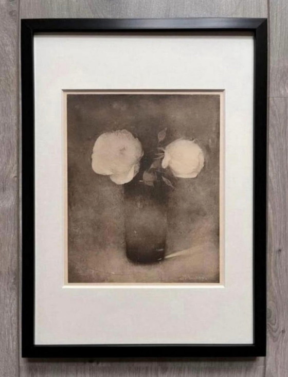 Image 1 of Jan Mankes 1889-1920 / Eliogravura originale Peonie in un vaso 1923