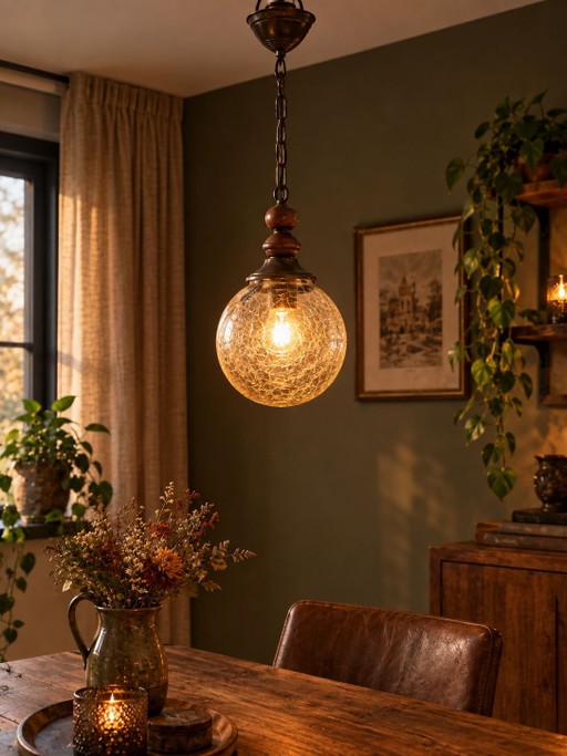 Vintage hanglamp, jaren '60/'70, Ø 20cm