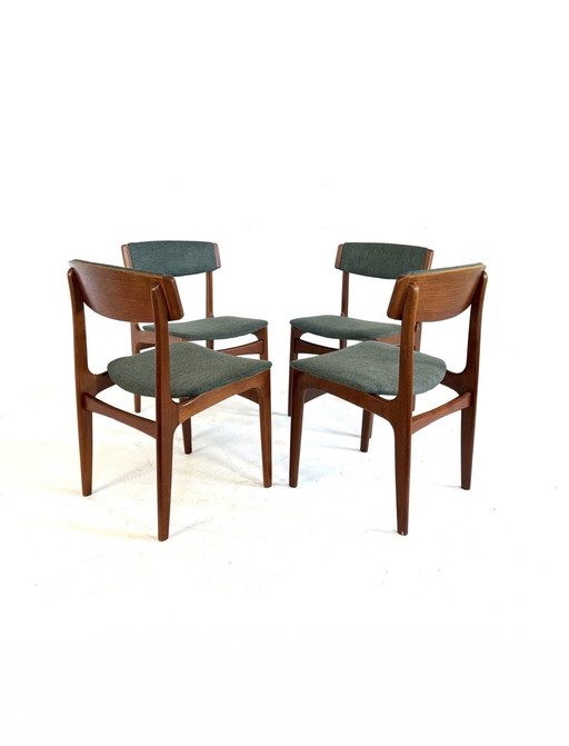 Set di 4 sedie da pranzo vintage danesi, Thorsø Møbelfabrik '70