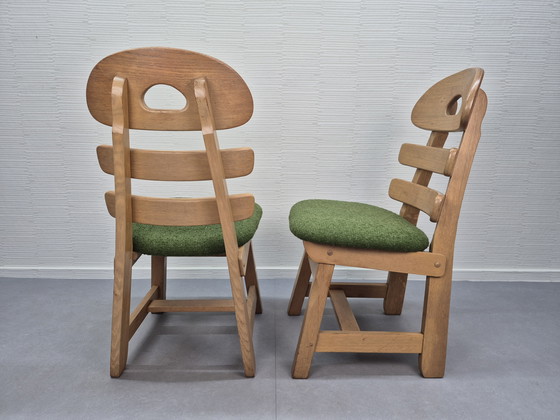 Image 1 of Set brutalista (6) sedie. Sedia da pranzo spagnola a 'spina di pesce'.