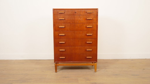 Cassettiera vintage danese | Teak | 7 cassetti | 111 cm