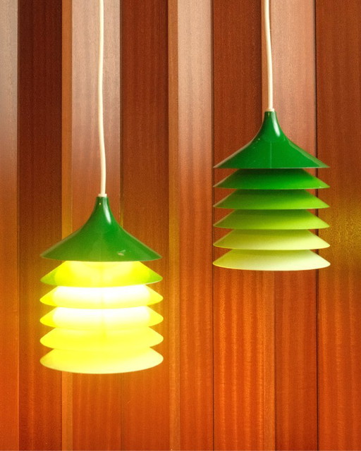 Set di 2 lampade duett – vintage ikea – design scandinavo