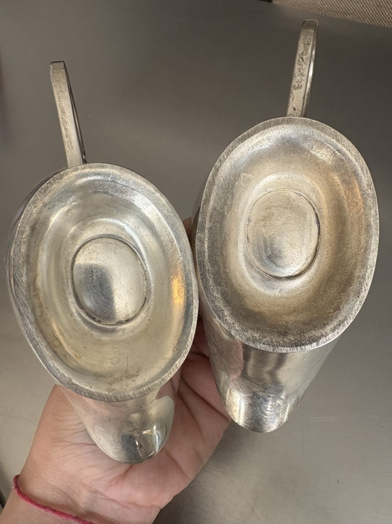 2 Silver Sauce Jugs – Table accessories, Metal (photo 4 of 5)