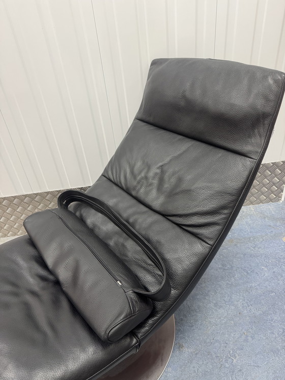 Image 1 of Italiaans design Natuzzi Lederen stoel loungestoel fauteuil