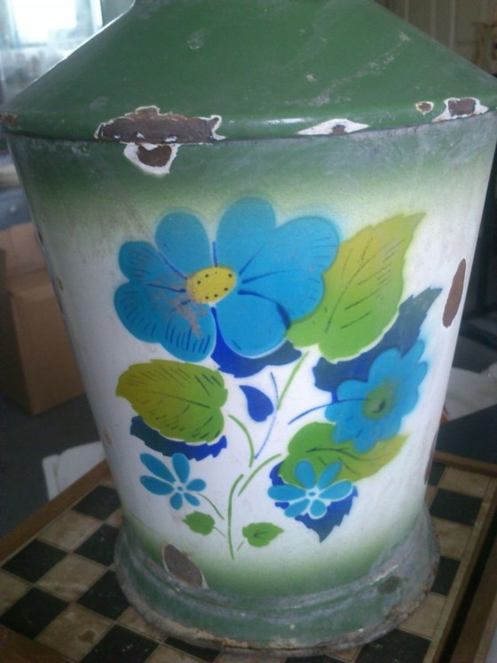 Annaffiatoio vintage in smalto, anni '50 – Accessori da giardino (photo 2 of 4)