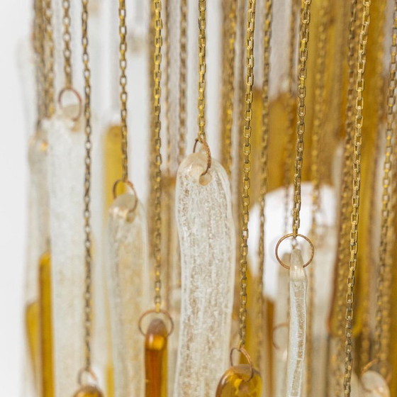 Image 1 of MAZZEGA MURANO GLASS CHANDELIER, ITALIAN DESIGN, 70S VINTAGE