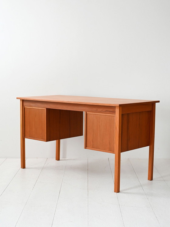 Image 1 of Vintage Scandinavian Teak Desk, 1960s
