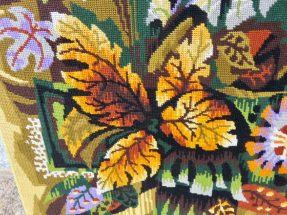 Gran tapiz futurista y psicodélico, al estilo de Jean Lurçat, años 60-70. – Decoración de pared, Wool (photo 5 of 15)