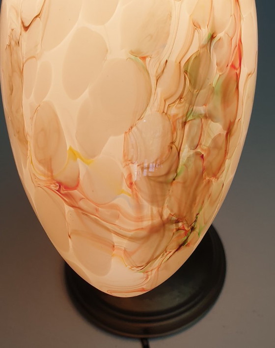 Image 1 of Art-Deco-Wandleuchte aus Opalglas