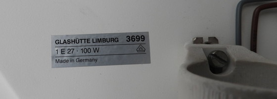 Image 1 of Rara coppia di applique Glashütte Limburg 3699 – Ottone e vetro opalino